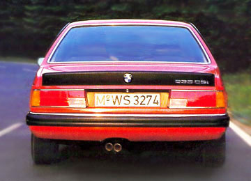 BMW E24 в 1978 году. Задний спойлер