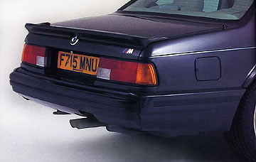 1987 6-Series BMW. Rear bumper